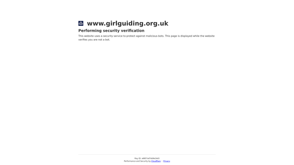 Screenshot of the Castle Douglas Rainbow Guide Unit website