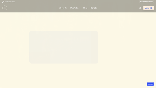 Screenshot of the Ceolas Uibhist Limited website