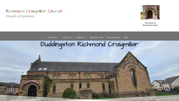 Screenshot of the Richmond Café Project website