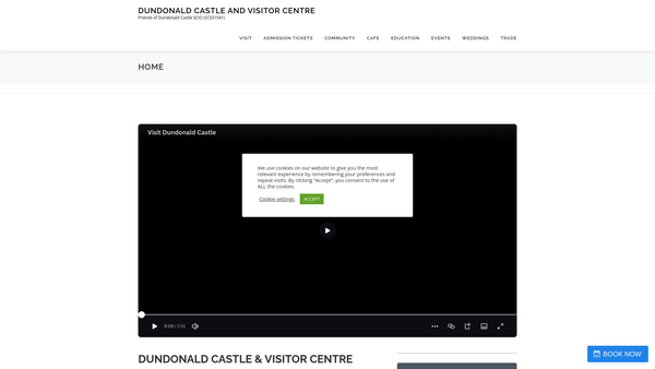 Screenshot of the Friends Of Dundonald Castle SCIO website