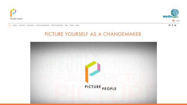 Screenshot of the Picture People MSP website