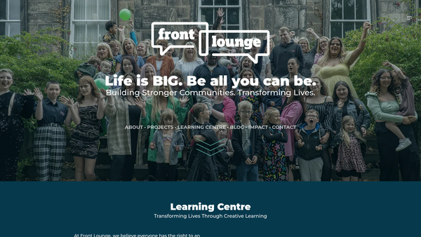 Screenshot of the Front Lounge Limited website