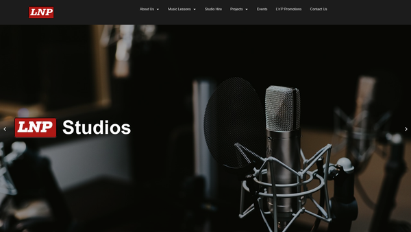 Screenshot of the Loud 'N' Proud website