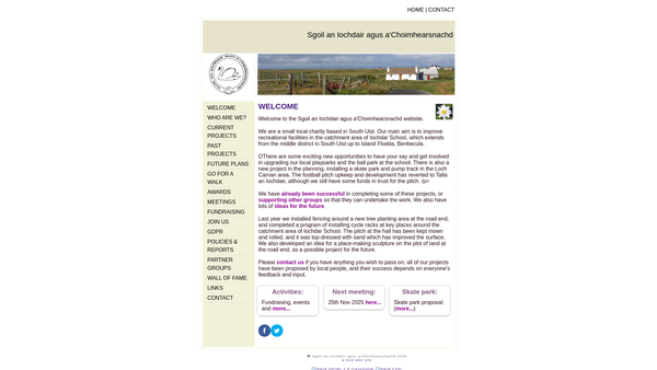 Screenshot of the Sgoil An Iochdair Agus A'choimhearsnachd website