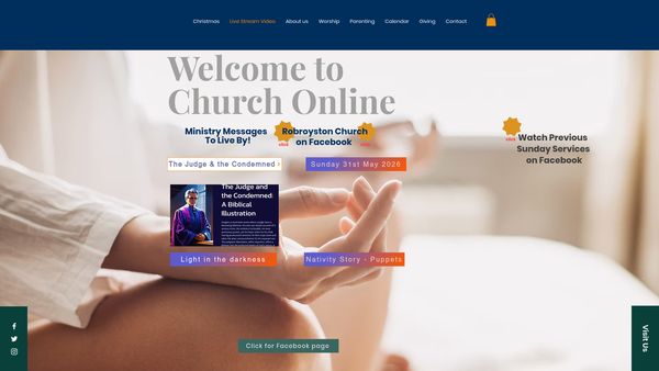 Screenshot of the Robroyston Church of Scotland, Glasgow website