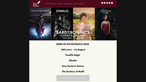 Screenshot of the Glasgow Repertory Company website