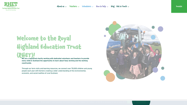 Screenshot of the Angus Countryside Initiative website