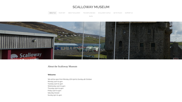 Screenshot of the The Shetland Bus Friendship Society website