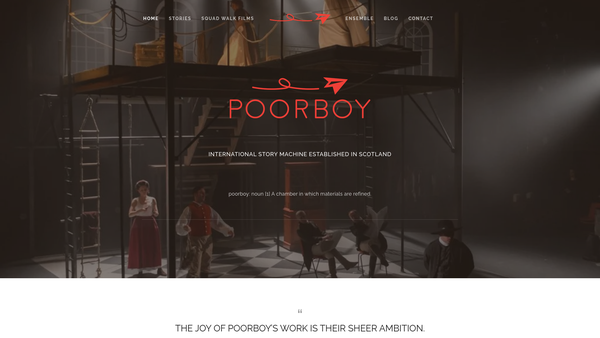 Screenshot of the Poorboy Limited website