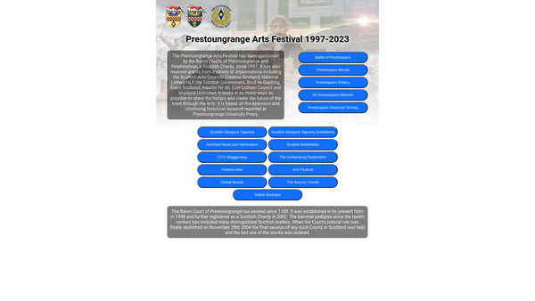 Screenshot of the Baron Courts Of Prestoungrange & Dolphinstoun Limited website