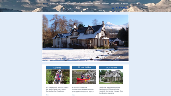 Screenshot of the The Glencoe Trust Limited website