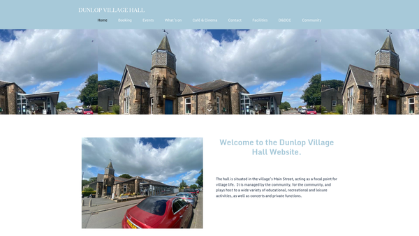 Screenshot of the Dunlop & District Community Company website
