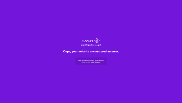Screenshot of the 1st Thurso Rangers website