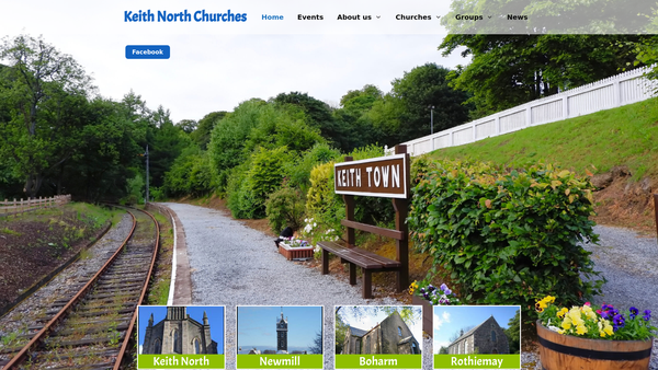 Screenshot of the Keith North Newmill Boharm & Rothiemay Church Of Scotland website