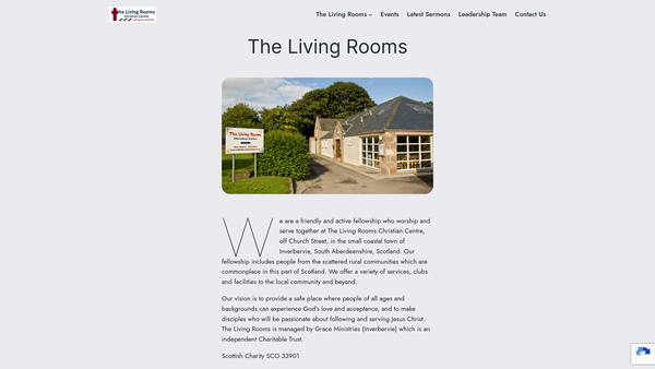 Screenshot of the Grace Ministries (Inverbervie) website