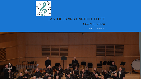 Screenshot of the Eastfield And Harthill Flute Orchestra website