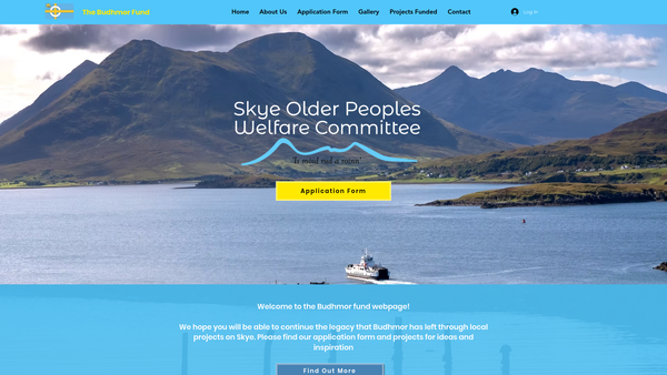 Screenshot of the Skye Older Peoples Welfare Committee SCIO website