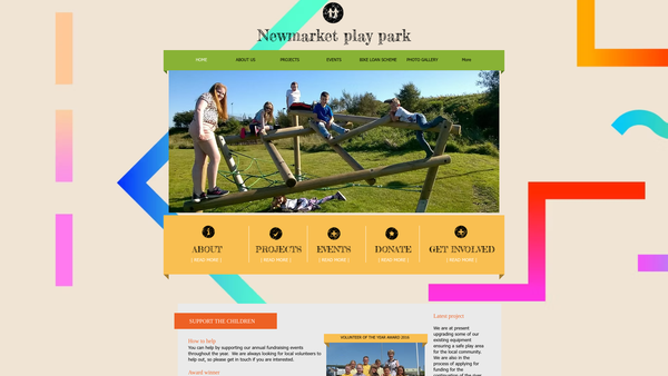 Screenshot of the Newmarket Gateway Trust website