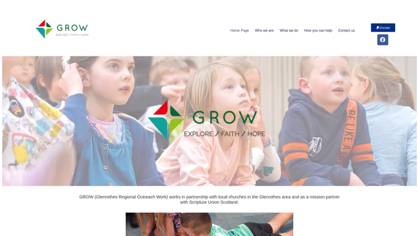 Screenshot of the Glenrothes Area Christian Youth Trust website