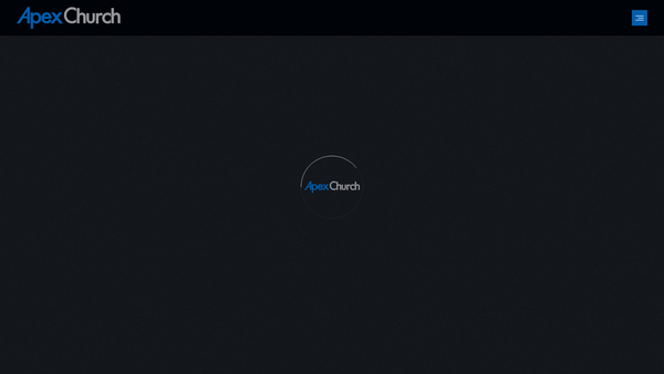 Screenshot of the Apex Church Peterhead website