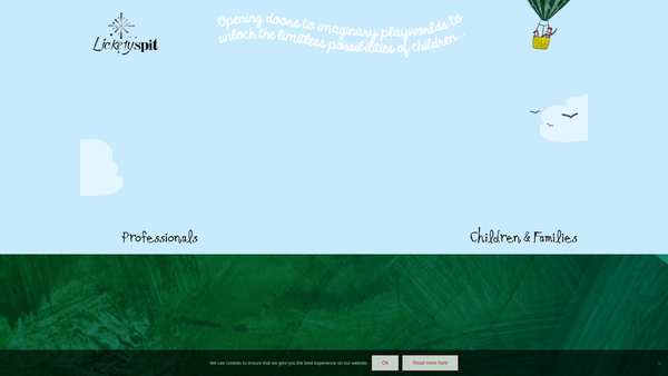 Screenshot of the Licketyspit Limited website