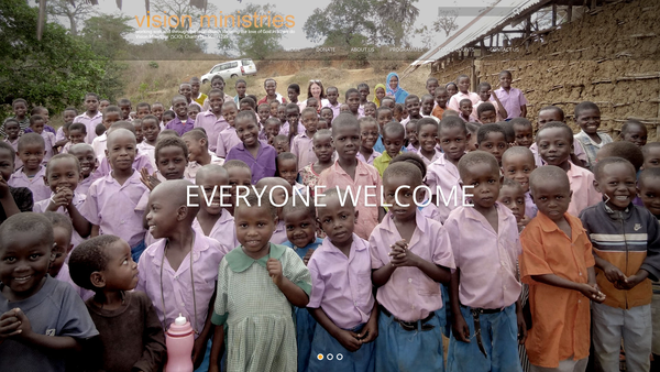 Screenshot of the Vision Ministries website