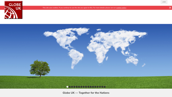 Screenshot of the GLOBE UK (Missions) Ltd website
