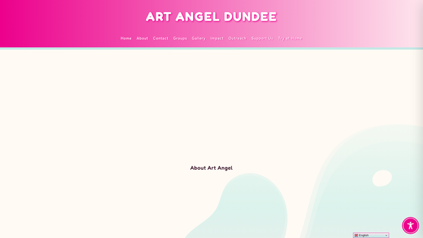 Screenshot of the Art Angel (Scotland) Limited website