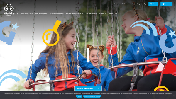 Screenshot of the 1st Maryculter Brownies website