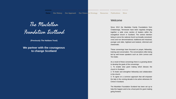 Screenshot of the Maclellan Foundation Scotland Limited website