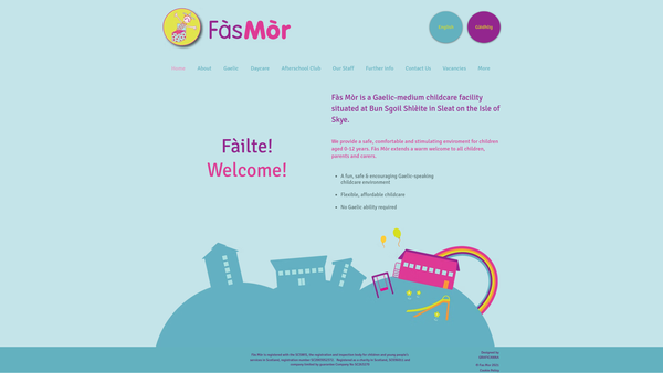 Screenshot of the Fas Mor website