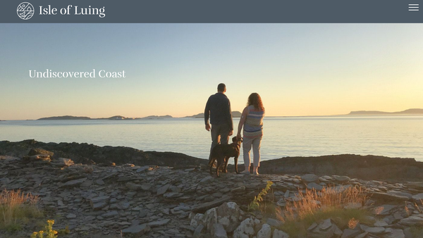 Screenshot of the Isle Of Luing Community Trust website