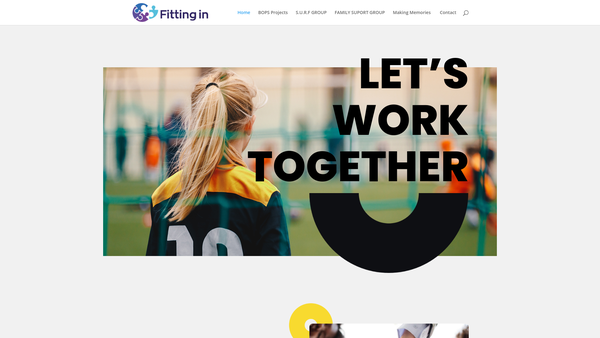 Screenshot of the Fitting-In website