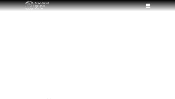 Screenshot of the St Andrews Botanic Garden Trust website