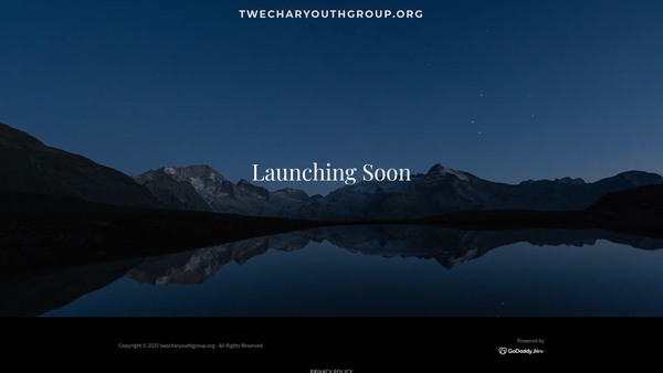 Screenshot of the Twechar Youth Group website