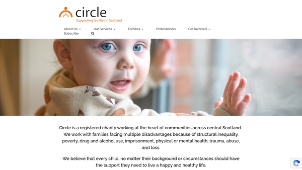 Screenshot of the Family Service Unit Scotland website