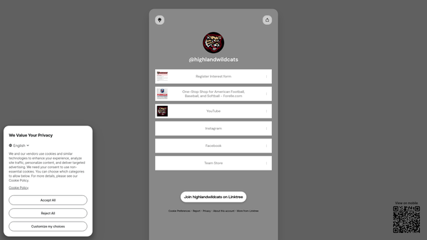 Screenshot of the Inverness Blitz website