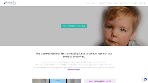 Screenshot of the Moebius Research Trust website