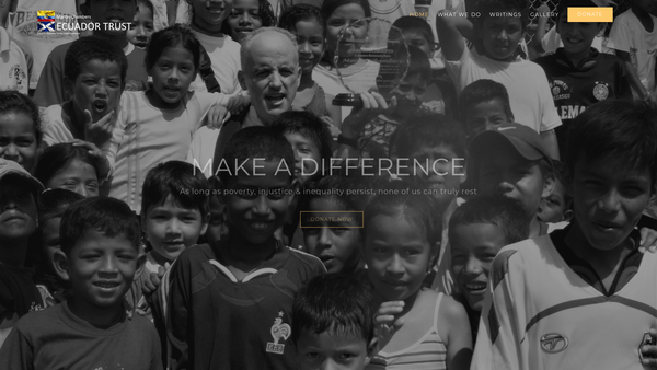 Screenshot of the The Martin Chambers Ecuador Trust website