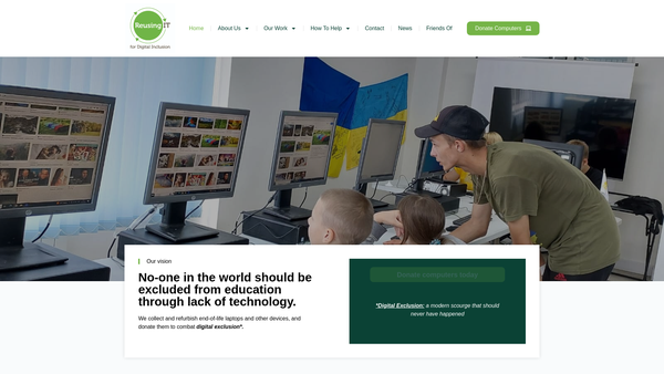 Screenshot of the Reusing IT website
