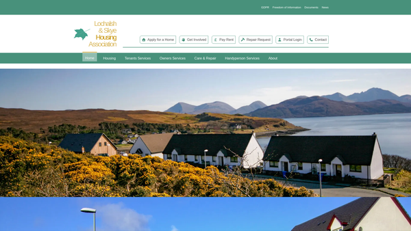 Screenshot of the Buidheann Tigheadas Loch Aillse Agus An Eilein Sgitheanaich Ltd website