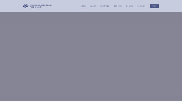Screenshot of the Thurso and North Coast Free Church of Scotland website