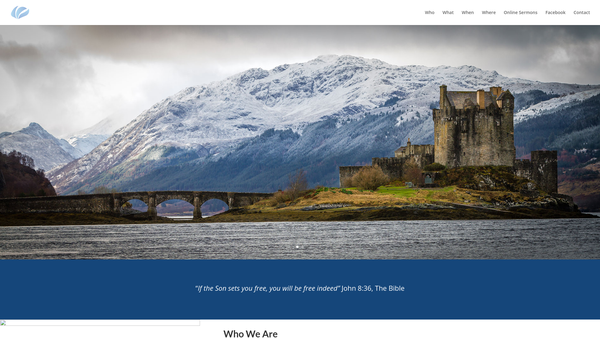 Screenshot of the Glenelg, Arinsdale, Lochalsh & Glenshiel Free Church of Scotland website