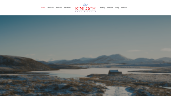 Screenshot of the Kinloch Free Church of Scotland website