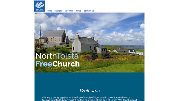 Screenshot of the North Tolsta Free Church Of Scotland website