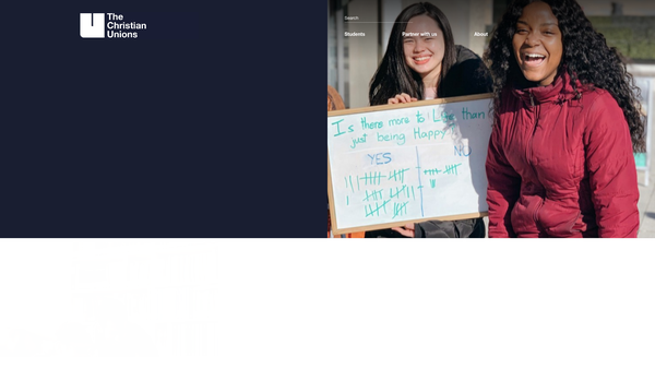 Screenshot of the Universities And Colleges Christian Fellowship website
