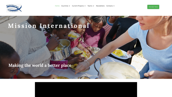 Screenshot of the Mission International SCIO website