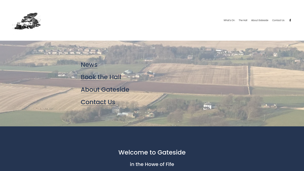 Screenshot of the Gateside And District Community Association website