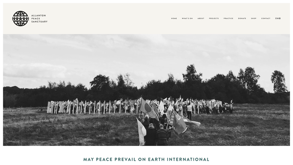 Screenshot of the May Peace Prevail on Earth International Ltd website