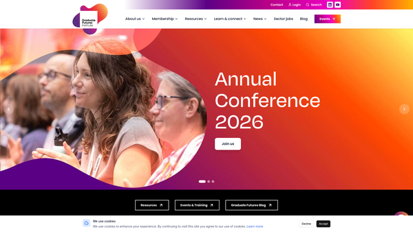 Screenshot of the The Association Of Graduate Careers Advisory Services website
